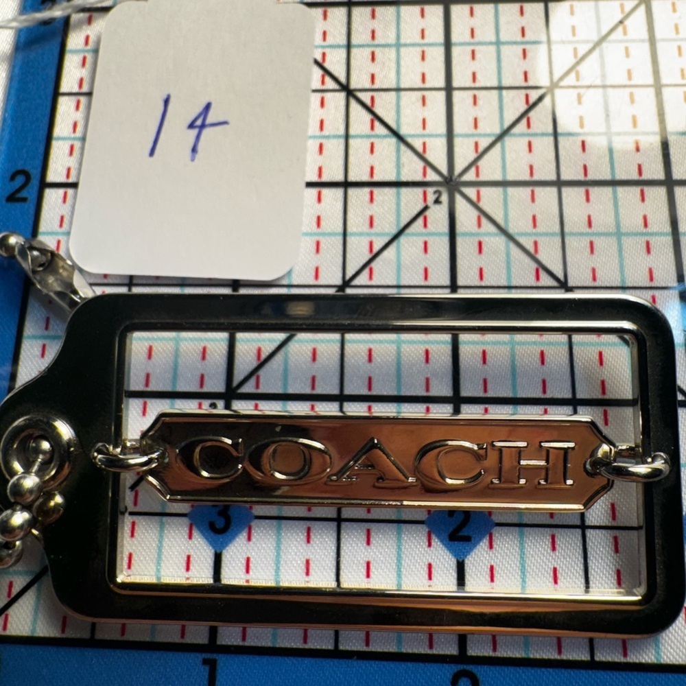 Coach Silver Hangtag